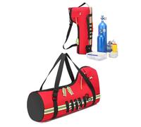 Sac de transport pour réservoir d'oxygène portable avec rembourrage - Sac à bandoulière EMS O2 pour cylindre d'O2, sac de premiers secours vide pour un transport et un rangement faciles via Amazon,