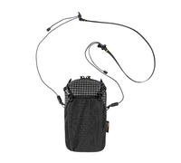 Sac de transport pour téléphone pour homme et femme - Porte-bouteille d'eau - Ceinture de rangement simple - Pour homme et femme - Pour sport de plein air, Noir avec sangle, Taille unique