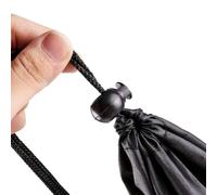 Sac de transport pour trépied en nylon noir avec cordon de serrage pour micro, parapluie, sac de transport de 39 cm de long avec ouverture sur le dessus pour un chargement rapide, idéal pour les