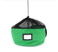 Sac de transport pour tuyau de camping-car avec couche extérieure imperméable et panneaux intérieurs en maille pour une ventilation et une organisation efficace du tuyau (vert)