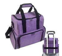 Sac de transport pour vernis à ongles - Sac de rangement pour vernis à ongles - Organiseur pour outils de manucure - Portable - Peut contenir 80 bouteilles - Pour filles et femmes, lilas, Voir