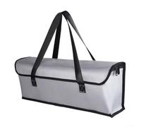 Sac de transport résistant au feu pour batteries de vélo électrique avec poignée et doublure thermique réfléchissante pour batterie au lithium 36 V et 48 V