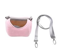 Sac de Transport Respirant pour Petits Animaux, Hamster, Reptile, extérieur, fabriqué en matériau de qualité supérieure, Durable, inodore, Non Toxique, Maille pour Une Circulation (Rosé)