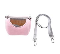 Sac de Transport Respirant pour Petits Animaux, Portable, avec Poche Extérieure, pour Hamster, Gerbille, Rat, Furet, Rose