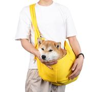 Sac de transport réversible pour petits chiens, mains libres, sac à bandoulière réversible pour petit chien avec sangle réglable pour petits animaux de compagnie, voyage en plein air