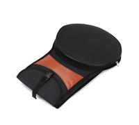Sac de transport rond pour tapis de batterie pour une utilisation en salle d'entraînement, rangement portable pour percussions avec rabat à boucle et fermeture éclair latérale, support de matériel de