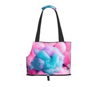 Sac de transport rose en coton imprimé bonbons pour chiots et animaux de compagnie pour petits chiens, chats et lapins