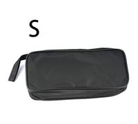 Sac de transport souple noir imperméable et antichoc conçu pour les multimètres numériques, compatible avec plusieurs marques pour un transport sécurisé des appareils (S)