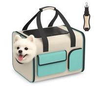 Sac de transport souple pour chat approuvé par les compagnies aériennes : sac de transport pour petit chien - Sac de transport pour petits chats et chiens jusqu'à 6,8 kg - Respirant et confortable
