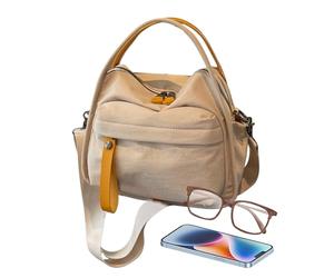 Sac de transport souple pour femme - Grand sac à main avec fermeture éclair, design top bag, confortable et élégant | Compagnon quotidien sur le chemin du travail pour le bureau, l'école, l'université