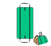 Sac de transport, support en bois avec poignée, support de bûches robuste, support en bois imperméable pour le stockage en intérieur, le camping en plein air, la cheminée, la cuisinière, la cabane