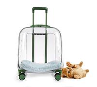 Sac de transport transparent rigide pour animal de compagnie, portable et durable pour les voyages et les randonnées