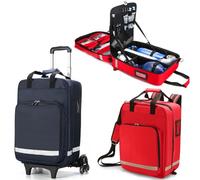 Sac De Traumatologie D'urgence Vide,Sac À Dos De Premiers Secours, Sac À Dos Médical De Premiers Secours De Grande Capacité, Avec Chariot Amovible, Pour La Randonnée En Plein Air, Le Camping B