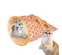 Sac De Tunnel Pour Chats: Tunnel Pour Chats Intérieurs Créatifs, Tubes De Tunnel De Grottes Pour Chats Jouets Interactifs Fiables | Sac Portable Pour Perceuse De Chat Avec Jouets Pour Ra