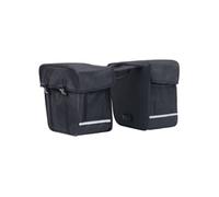 vidaXL Sac de vélo double pour porte-bagages étanche 35 L Noir 93250