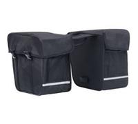 Sac de vélo double pour porte bagages étanche 35 L Noir Noir G