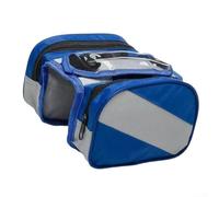 Sac de vélo multi-supports pour selle avant et traverse pour VTT conçu pour une intégration parfaite et une fiabilité (18 x 5 x 12 cm, bleu)