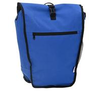 vidaXL Sac de vélo pour porte-bagages 20 L Bleu Polyester 34x16x59 cm