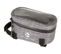 M-Wave Haut de Banlieue Sacoche pour Tube supérieur de vélo Mixte, Gris, Approx. 18.5x9.5x8.5 cm