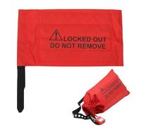 Sac de verrouillage de 2 pièces, sac d'étiquetage de verrouillage de prise de sécurité, panneaux d'avertissement rouges pour prise électrique surdimensionnée et contrôle de palan