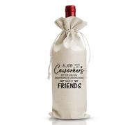 Sac de vin amusant pour départ à la retraite, cadeau d'adieu pour meilleur ami, patron, collègue, enseignant, infirmière, lui, elle, employé à la retraite, femme, homme, fête de retraite, un travail