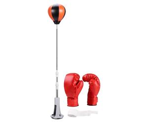 Sac de Vitesse Boxe avec Pied Outil de Décompression par Ventouse | Sac de Boxe Réglable en Hauteur Pour Soulager le Stress, Se Mettre en Forme, à la Maison, au Bureau, Jardin, Salle de Jeux,