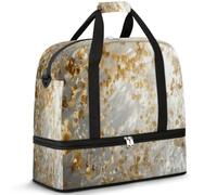 Sac de voyage 3D Art Decor pour femmes et hommes, sac de week-end, sac fourre-tout pliable et séparé, 47 l pour sport, gym, yoga, couleur, 47 L, Organiseur de sac