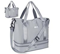 Sac de Voyage 40x25x20 pour Ryanair, CS COSDDI Pliable Bagage Cabine avec Compartiment à Chaussures, Léger Sac à Main, Weekend avec pour Homme Femme