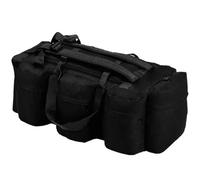 Sac de voyage 85 l style militaire robuste pour l'extérieur, le camping, la randonnée et les voyages - Sac de voyage polyvalent en tissu Oxford - Noir, Noir 2, 1, Vintage