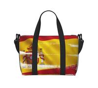 Sac de voyage à bandoulière avec drapeau de l'Espagne - Sac à main à bandoulière unique - Sac de sport et de fitness - Sac de voyage, Noir , Taille unique