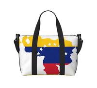 Sac de voyage à bandoulière avec drapeau du Venezuela - Sac à main à bandoulière unique - Sac de sport et de fitness - Sac de voyage, Noir , Taille unique