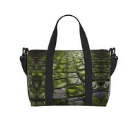 Sac de voyage à bandoulière avec fermeture éclair - Style décontracté - Pour les week-ends et la salle de sport, Noir , Taille unique, Sac de voyage