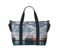 Sac de voyage à bandoulière imprimé océan pour adulte, idéal pour les voyages, le camping, les pique-niques