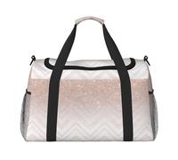Sac de voyage à la main avec joli motif pailleté - Grand sac fourre-tout réutilisable, parfait pour les activités de plein air, le sport, le camping et les courses, noir, One Size