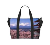 Sac de voyage à main 18 L Mount Fuji Japon Sac de voyage Sac de voyage Sac fourre-tout pour homme et femme, Noir , Hand Travel Bag, Sac à vêtements de voyage