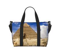 Sac de voyage à main 18 L Pyramides d'Égypte Sac de voyage Sac de voyage Sac fourre-tout pour homme et femme, Noir , Hand Travel Bag, Sac à vêtements de voyage