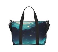 Sac de voyage à main avec étoiles de science-fiction. Pour homme et femme. Matériau durable et design élégant, adapté pour les voyages d'affaires et de loisirs.