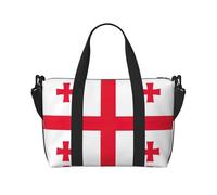 Sac de voyage à main avec fermeture éclair Motif drapeau de Géorgie pour femme et homme