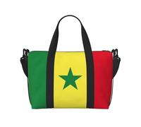 Sac de voyage à main avec fermeture éclair Motif drapeau du Sénégal pour femme et homme