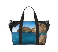 Sac de voyage à main de 18 L à Majorque en Espagne Sac de voyage Sac de voyage Sac fourre-tout pour homme et femme, Noir , Hand Travel Bag, Sac à vêtements de voyage