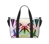 Sac de voyage à main de 18 L avec motif papillon et queue d'hirondelle pour homme et femme, Noir , Hand Travel Bag, Sac à vêtements de voyage