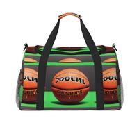 Sac de voyage à main de fond de basket-ball. Design tendance, grande capacité de stockage, adapté pour les voyages d'affaires et les voyages courts.