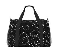 Sac de voyage à main de grande capacité avec impression de constellation de divination étoilée pour le week-end en avion