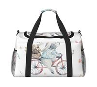 Sac de voyage à main Happy Easter - Sac de voyage durable pour le week-end, sac fourre-tout de voyage, sac de voyage, sac de voyage, sac portable, sac fourre-tout pour équipement de voyage, Noir ,