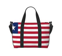 Sac de voyage à main imperméable avec drapeau du Libéria pour gym, sport, vacances