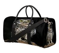 Sac de voyage à motif de chouette pour femmes, hommes, filles, garçons, week-end, sac fourre-tout de 22,7 l, bagage cabine, pour sport, gym, yoga, couleur, 22.7L, Organiseur de sac