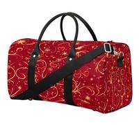 Sac de voyage à motif de Noël pour femmes, hommes, filles, garçons, week-end, sac fourre-tout de 22,7 L, bagage cabine, sac de sport, gym et yoga, couleur, 22.7L, Organiseur de sac