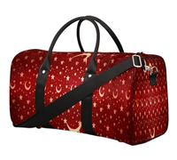 Sac de voyage à motif étoile et lune pour femmes, hommes, filles, garçons, week-end, sac fourre-tout de 22,7 L, bagage cabine, sac de sport, gym et yoga, couleur, 22.7L, Organiseur de sac