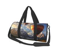 Sac de voyage à motif floral coloré pour homme et femme, grande capacité, sac de sport, sac fourre-tout en toile pour voyage, yoga, Montgolfière en forme de montagne, Taille unique