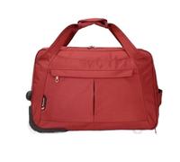 Sac De Voyage à Roulette Sac de Voyage à roulettes étanche en Nylon, Bagage Cabine à roulettes, Valise de Voyage, Sacs à roulettes(Orange Red 22 inch)